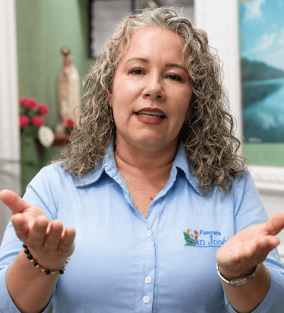 Lina Ortiz, asesora de Planes Exequiales de Funeraria San José de Ábrego
